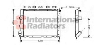 VAN WEZEL 43002268 -  Радиатор, охлаждение двигателя